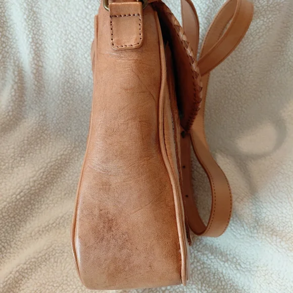 Alexis David Purse Elegant Tan Leather - Picture 2 of 8